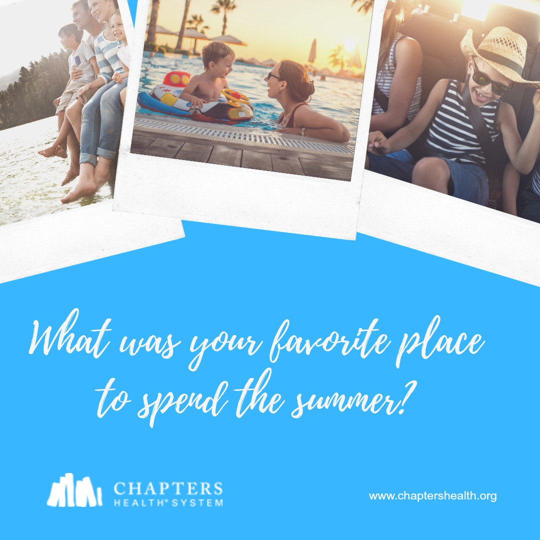 Chapters_Health's tweet image. As summer is starting to slowly come to an end, it's the perfect time to recall summers past. What was your favorite place to spend the summer? #MidWeekReflection