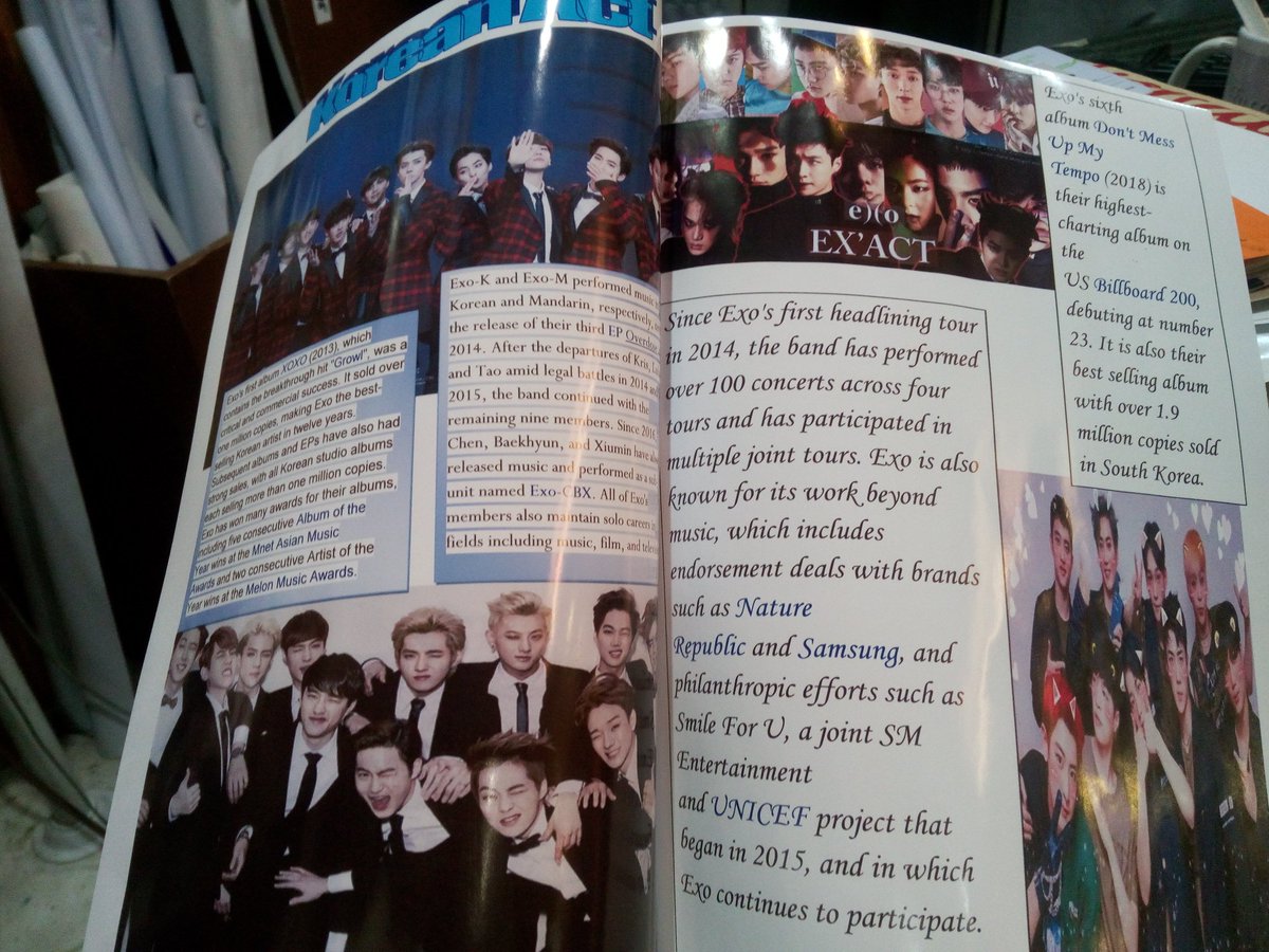 EushinYoss's tweet photo. I started to Like it..  Haha

I create my own MAGAZINE for SCHOOL PROJECT   . And this amazing kpop BOYGROUP is My main FOCUS. 

#kingofKpop
#EXO @weareoneEXO @B_hundred_Hyun @__zyxzjs__ @_real_pcy_ https://t.co/udcDJsA79e