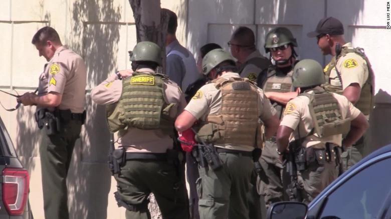 cnnbrk's tweet photo. A possible sniper is on the run after wounding a Los Angeles County sheriff's deputy in Southern California https://t.co/mof4qU6RPM https://t.co/5bW3X0EPz0