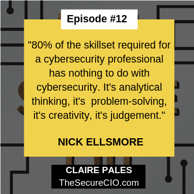 TheSecureCIO's tweet photo. Nick Ellsmore on the #cybersecurity 'roles' crisis. Listen to the latest #TheSeureCIO #podcast episode here: https://t.co/IiQmG2JS7c #podcast #CIO #CISO #infosecurity #podcasters #cyber #infosec #infosecjobs #podcasting #applepodcasts #CIOs https://t.co/O8yhms5Miq