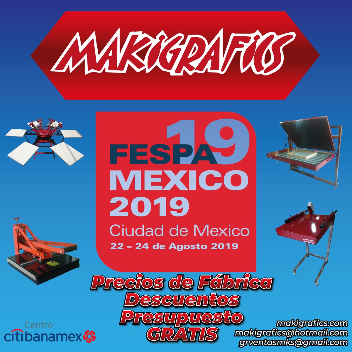 makigrafics's tweet image. 22, 23 y 24 Agosto
#FESPA2019
ALLÁ NOS VEMOS!!!