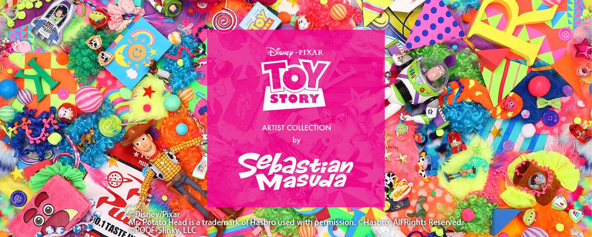 増田セバスチャン Staffより 8 27 増田セバスチャン とディズニーストアの共同企画となるコレクションがディズニーストアに登場 増田セバスチャンのカラフルな世界観と トイ ストーリー のおもちゃの世界が織りなすポップでビビッドなシリーズ