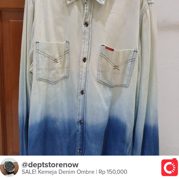 drewnyo's tweet photo. Selling SALE! Kemeja Denim Ombre Rp 150,000 https://t.co/HsV9KfnfmF #carousell @carousell_id https://t.co/HBLKQLSU9d