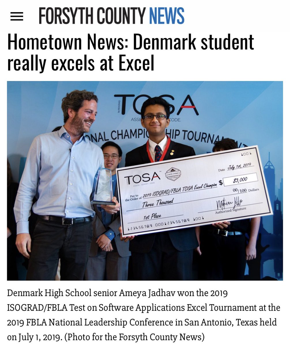 DenmarkFbla's tweet photo. So proud of our champ! https://t.co/4aAjWMbOTG