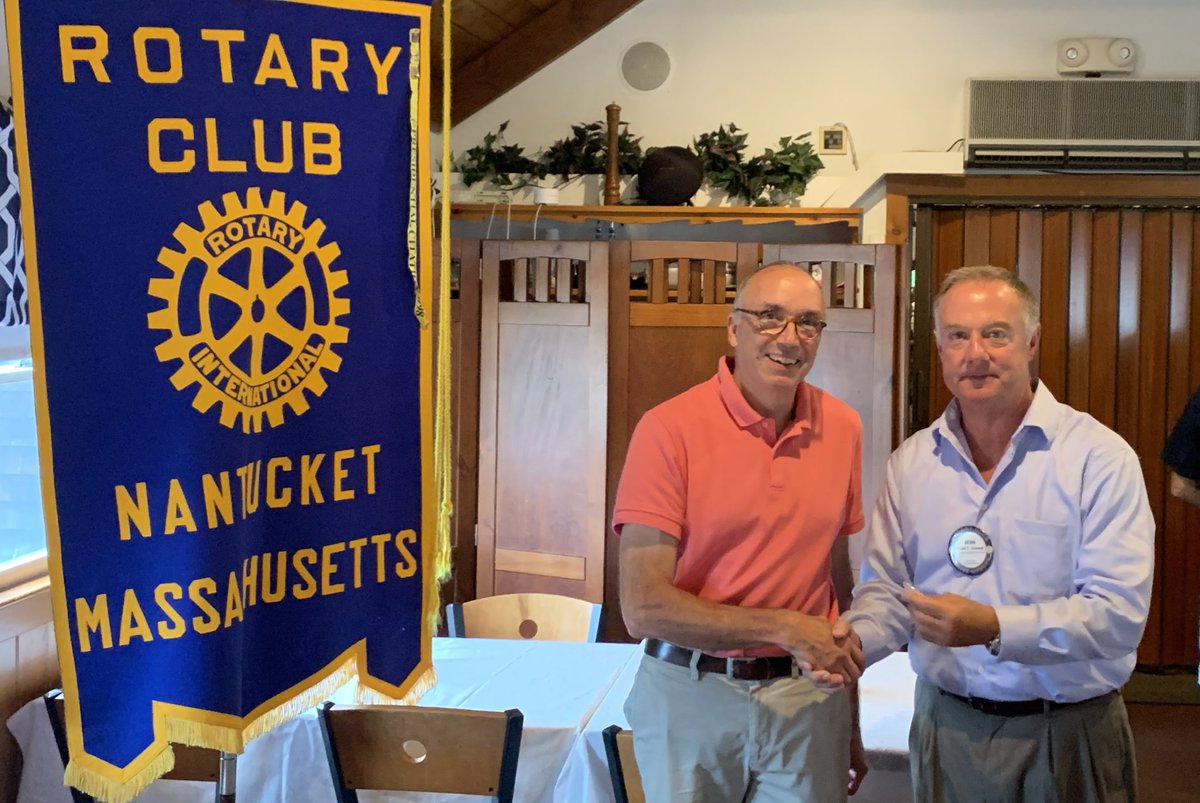 RotaryNantucket's tweet photo. Thank you Michael May for sharing your preservation literature and discussing the Nantucket Preservation Trust programs. 
#ServiceAboveSelf https://t.co/kAzV8pYFMk