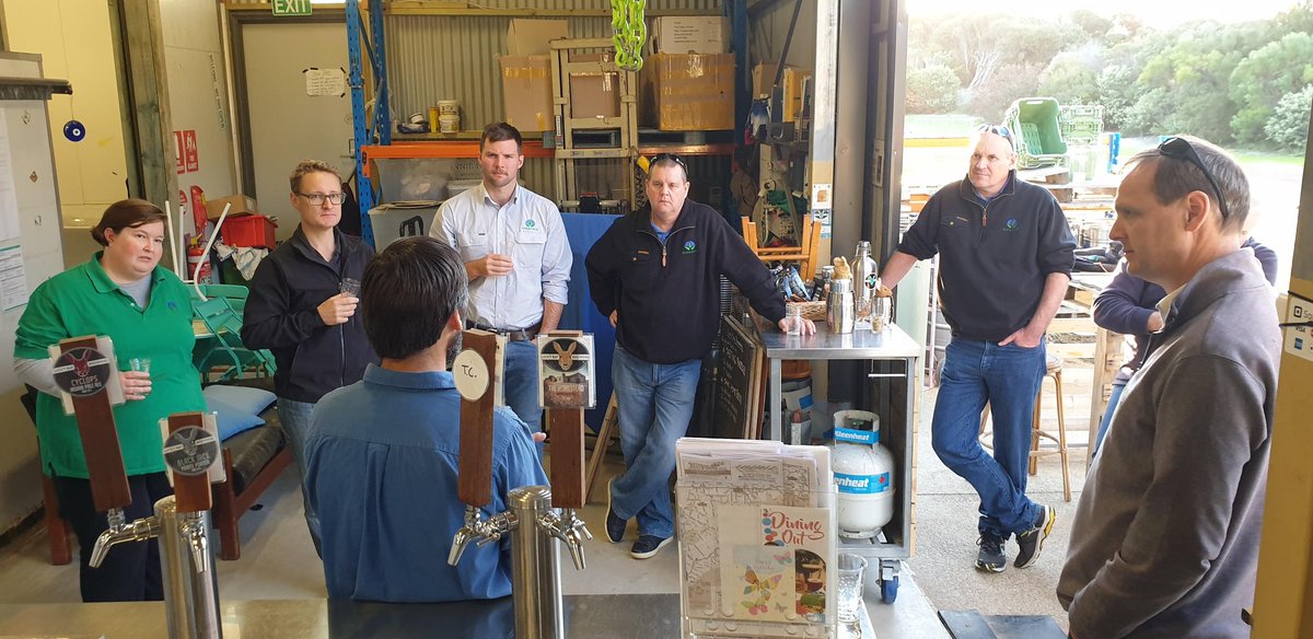 Farmanco consultants decided that a local business, using grain  and value adding was a perfect fit for this week's PD. 
Sounds far better than a visit to the brewery! 
Thanks Lucky Bay Brewery, we loved your product.
<a href="/Farmanco/">Farmanco: Analyse - Innovate - Grow</a> <a href="/LuckyBayBrewing/">LuckyBayBrewing</a> 
#maltbarley #beer