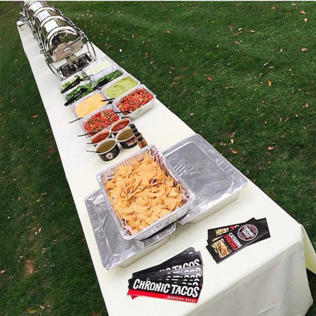 chronictacoshi's tweet photo. How much food do you need? Let us build the perfect taco bar for you! Email us @chronictacos808@gmail.com #chronictacoscatering https://t.co/QAAqzukIXx