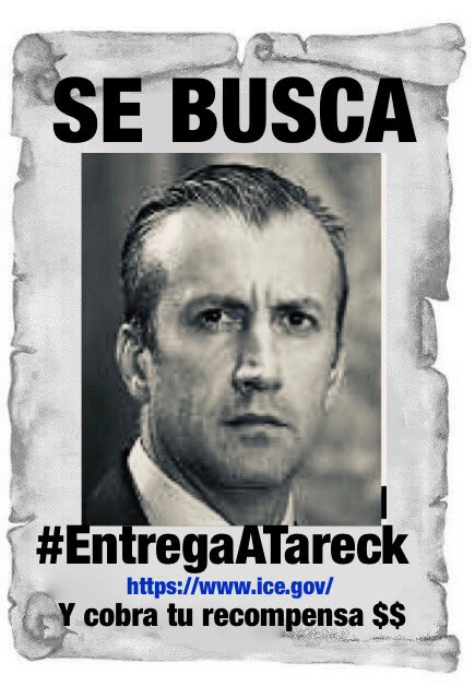 sorocaima1515's tweet photo. Hora de tapizar las calles de Venezuela . Si trabajas para esta basura tienes la oportunidad en tus manos !!! Organízate y 
#EntregaATareck contacta a @ICEgov y cobra tu recompensa @indignado9999 @AnonyNews666 @elnuevoherald https://t.co/ePNj4gMj0W