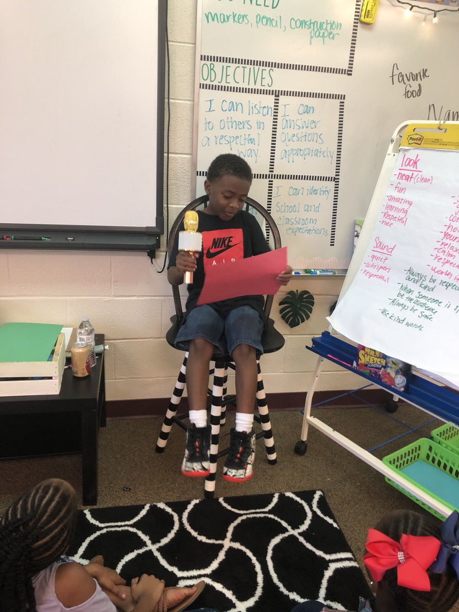 We had an awesome time today sharing about school and classroom expectations while using our brand new golden microphone✨
<a href="/PontiacElem/">Pontiac Elementary</a> #PremierStartsHere