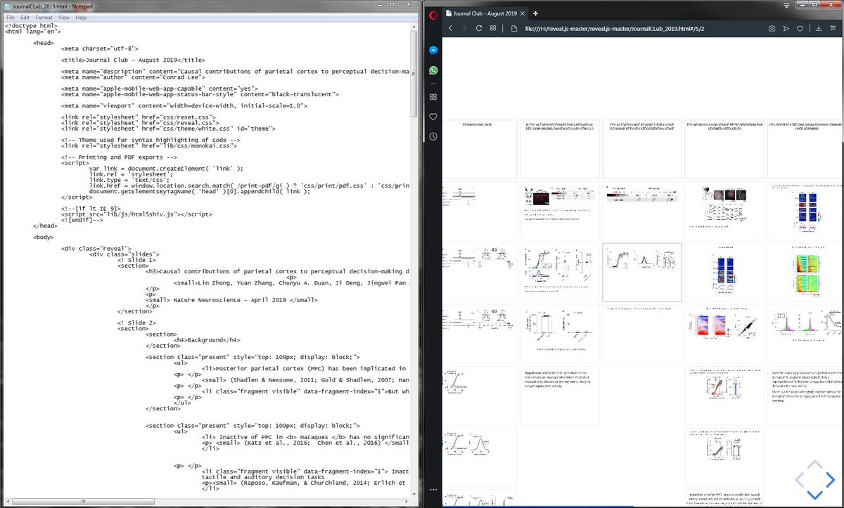 drconradlee's tweet image. Learning reveal.js for tomorrow&apos;s Journal Club as a alternative to MS Powerpoint. #html #revealjs