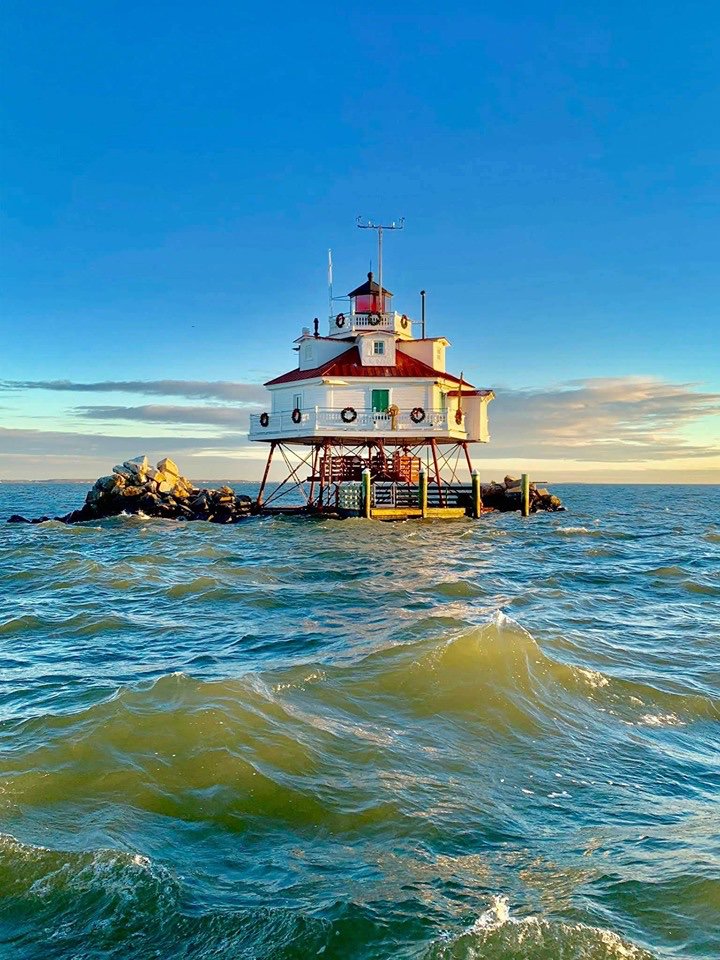 USLHS's tweet photo. #SaveTheDate for the #ThomasPointShoalLighthouse Gala! Nov 2, 2019! Proceeds from this event will help complete necessary renovations to the steel beams holding up this historic, cottage style lighthouse in the #ChesapeakeBay. Tix on sale after Labor Day! https://t.co/bV4ZbDHZqK https://t.co/5VUDY7ZXKI