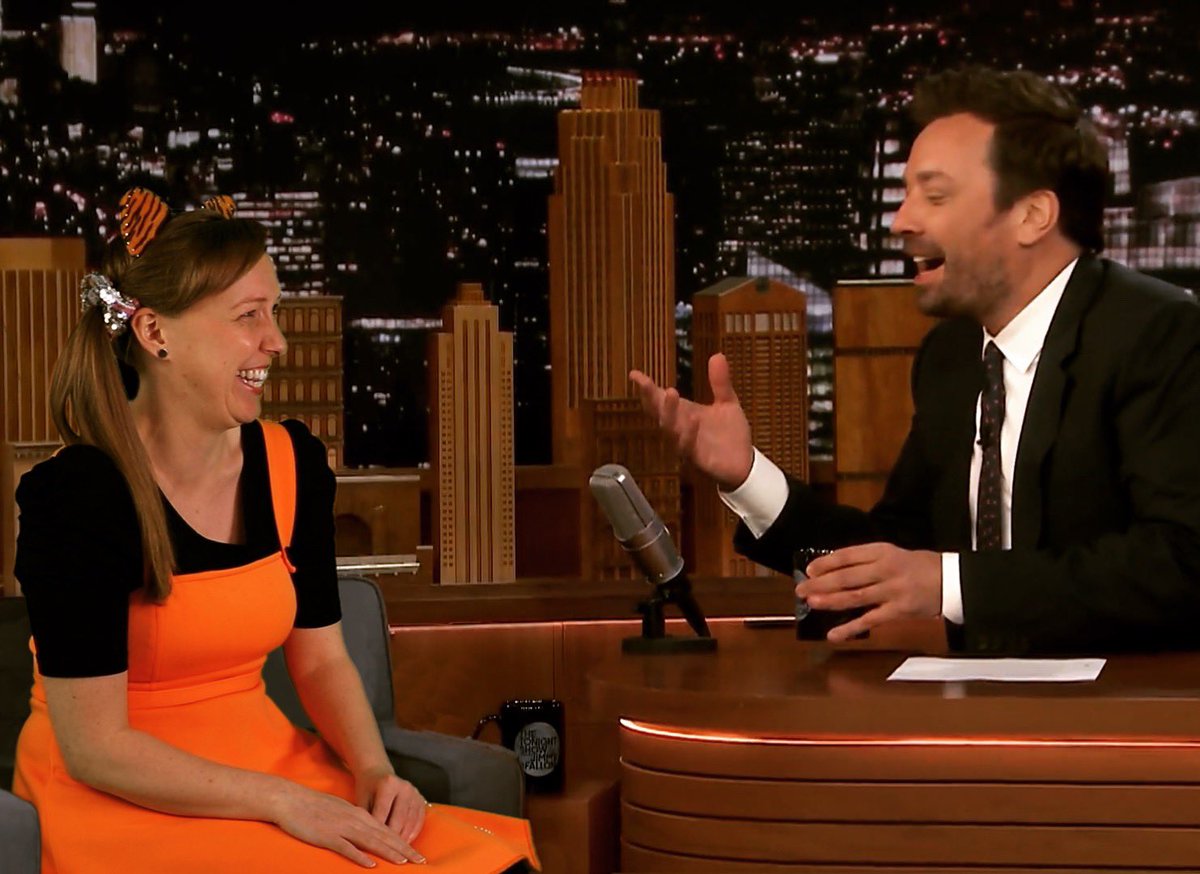 PevanAndSarah's tweet photo. All the laughs with @jimmyfallon! He was too scared to challenge me to a rap battle though (fair call)! Our album is out tomorrow! Go get it! 
https://t.co/Ovc6SCTMGK @FallonTonight @theprojecttv #jimmyfallon #thetonightshow https://t.co/ELWMylwnzd