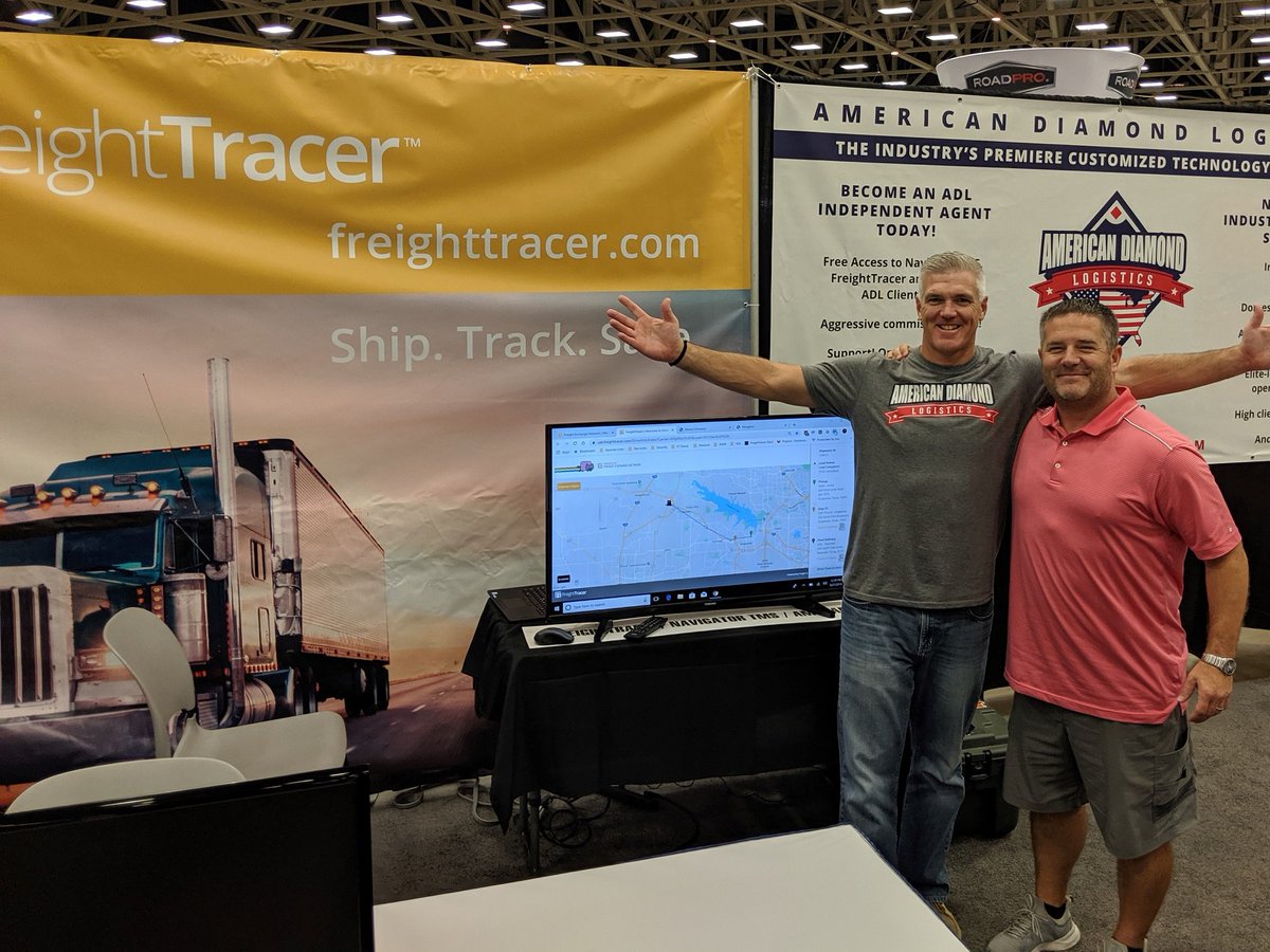 <a href="/freighttracer/">FreightTracer</a>, NavigatorTMS and <a href="/adl_3pl/">American Diamond Logistics</a>  are all setup and ready for GATS 2019.  If you are at the show, please stop by booth 1247 and say hello to our teams and check out our products and services! #GATS2019 #freight #3pl #logistics