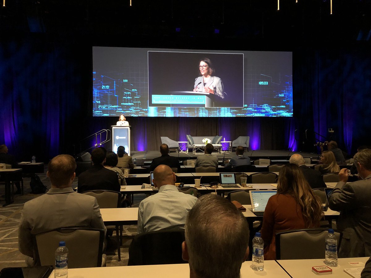 RepDelBene's tweet photo. Honored to speak at this year’s @nardotrealtor second annual iOi Summit to discuss tech’s critical role in the real estate industry and the need for more affordable housing for hardworking families. Thank you for having me! #SuzanShowsUp https://t.co/4iDG9y2O5w
