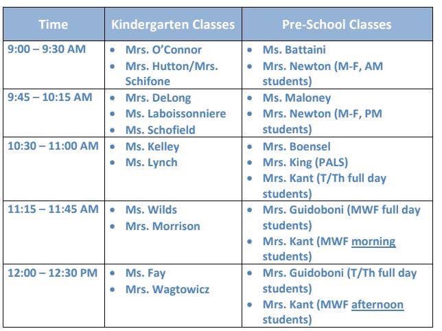 Playground Playdate schedule for Monday, August 26th!! #PTO