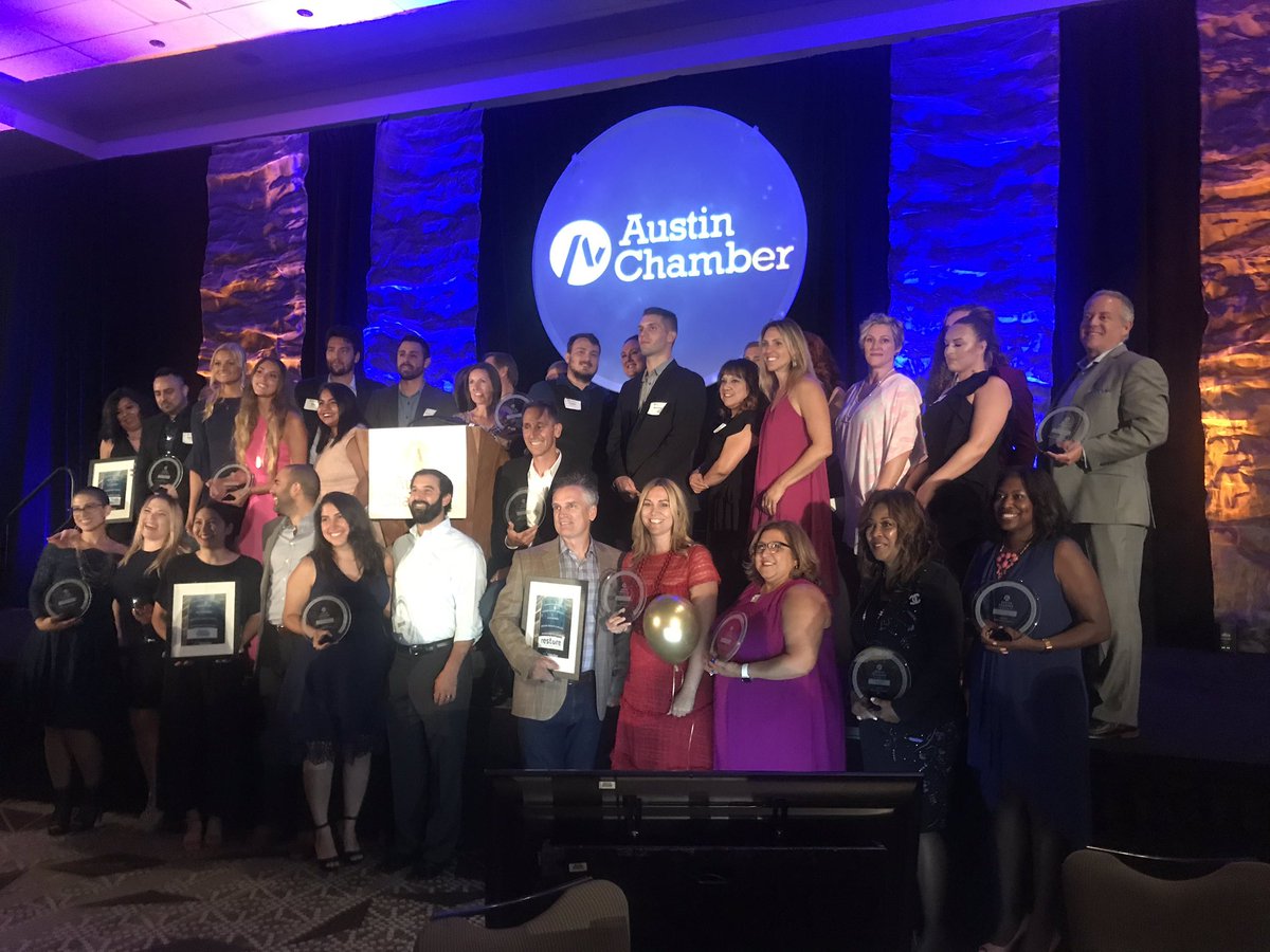 GonzalesKristie's tweet photo. Congrats to all the @AustinChamber Business Award winners! #GABA2019 https://t.co/a6jlorIj8t