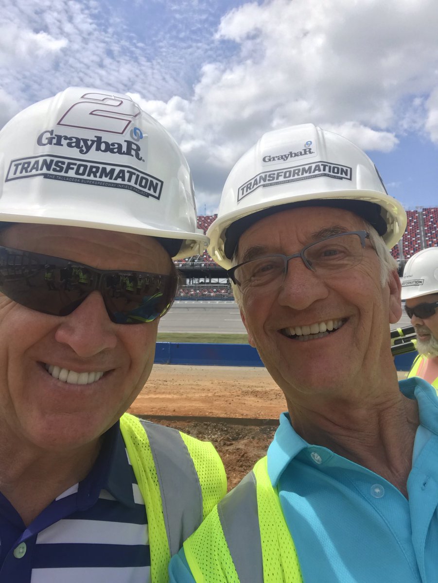 Got to hang with the nascar legend <a href="/RustyWallace/">Rusty Wallace</a> @TalladegaSuperS touring the amazing garage experience that will take this track to a whole new level, just in time for the October race. #NASCAR