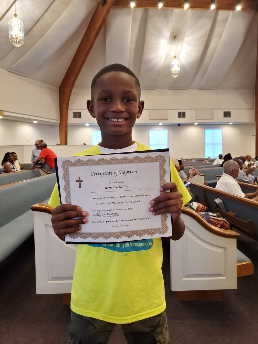 I'm so honored and touched to have been there for my student Ju'Morian's baptism! ✝️🥰✝️🥰 #trainthemup <a href="/DicksonTigers/">E.R. Dickson Tigers</a> @PrincipalERD