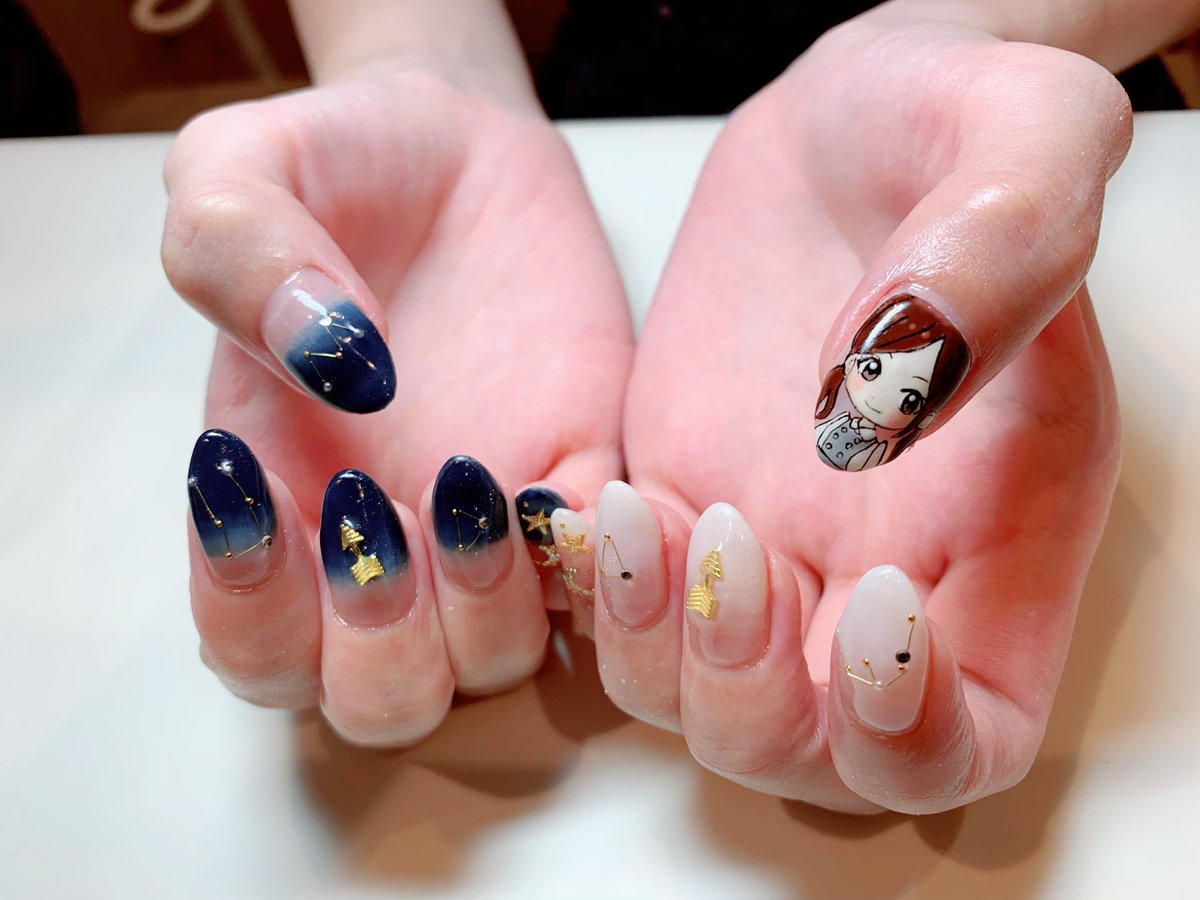 Twitter पर Tokio Nail Tokionail 新宿御苑前 ネイルサロン キャラネイル 痛ネイル イベントネイル 手書きアート ライブネイル 夏ネイル グラデーションネイル 星座ネイル 星野みなみ 乃木坂46
