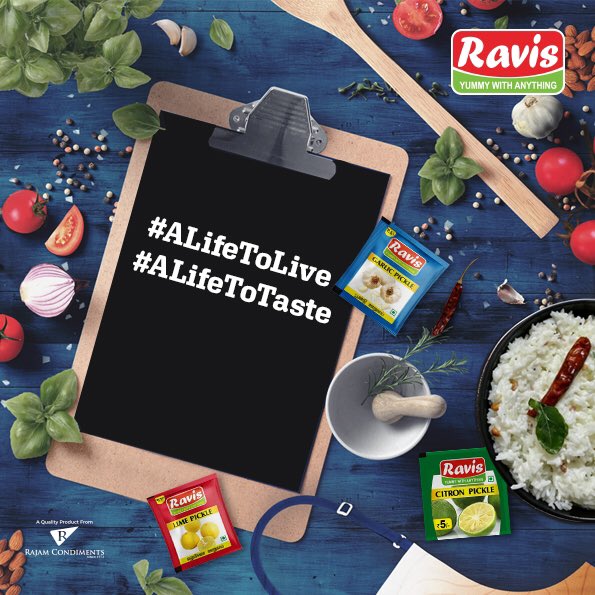 We live everyday, enjoy your meal with different flavours of Ravis pickle everyday.
#alifetolive #alifetotaste #ravispickle 
rajamcondiments.com