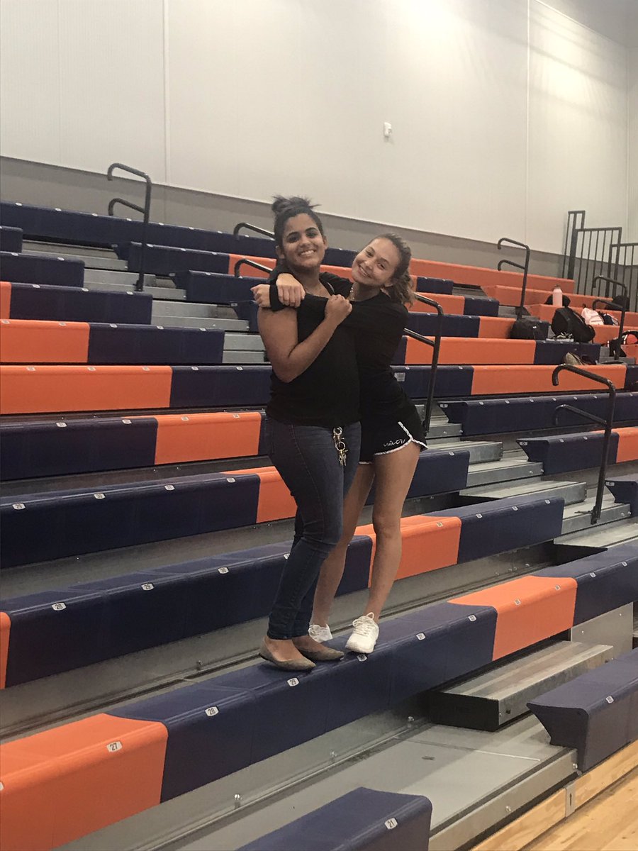 TKHS_Athletics's tweet photo. Cheer team getting ready for Friday’s pep rally! Buy your tickets at lunch tomorrow. This is an event you don’t want to miss! Go Tigers! https://t.co/zCQg9FVhmP