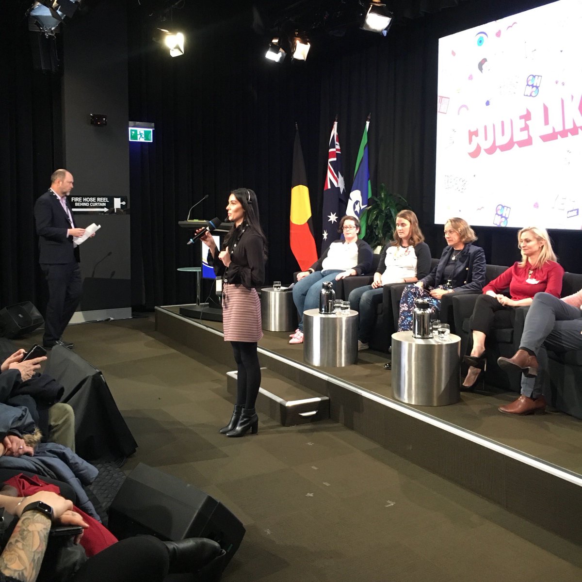 codelikeagirlau's tweet photo. Huge thanks to The Dept of Ed @EduMediaAU  for hosting #CLGCrackingTech in #Canberra on Tues. Our mission is made possible by the support of all our partners: @DFAT @Cognizant @envato @redbubble @EstimateOne_AU @macquariebank @ourANU  

More happy-snaps from the event to follow. https://t.co/T3CNZNEht7
