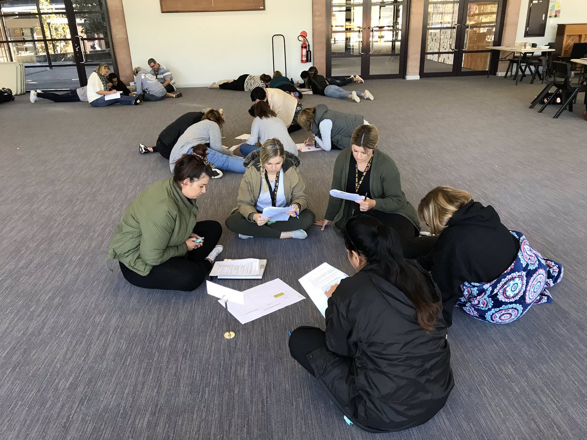 Wilman_yok5's tweet photo. Lots happening here, unpacking &amp; discussing @CatholicEdWA policy and system documents #StVincentsSchool #AboriginalEducation #StVincentsAEP @AETCEWA5 @deanneradic https://t.co/03LjPvptTD