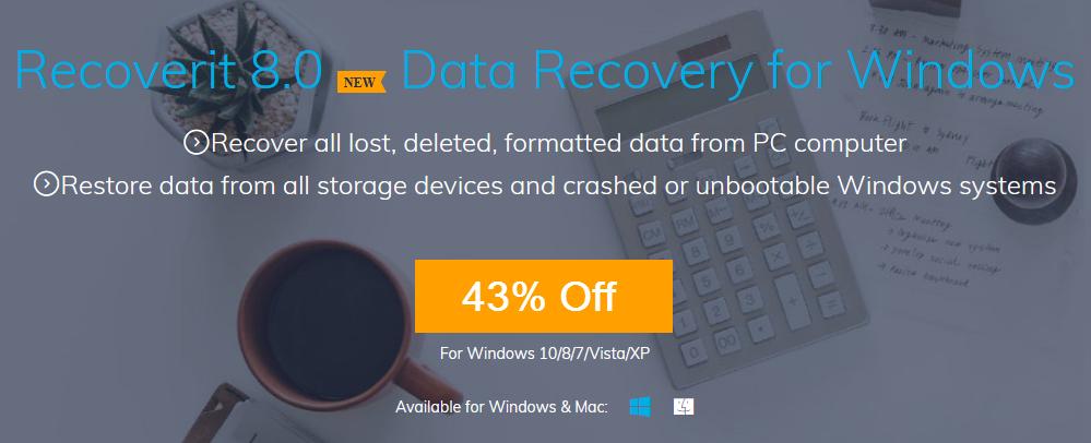 drecoverycoupon's tweet photo. 43% Off - Wondershare Recoverit Discount Coupon Code https://t.co/99MLDMjgDB
#DataRecovery #Recoverit #WindowsRepair #WindowsRecovery #HDDRecovery #PartitionRecovery #PCRescue #DataRescue #WindowsRescue #Wondershare #SoftwareCoupons #Deals #DiscountSoftware https://t.co/XnFQRTDSdT