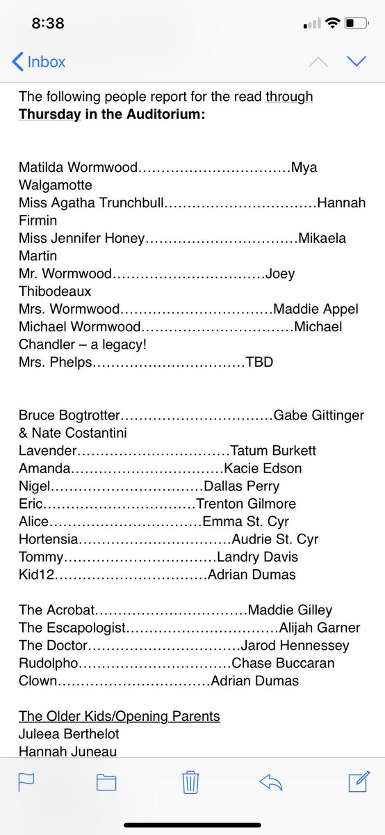 ThespianSHS's tweet photo. Congratulations to the cast of this year’s fall show, Matilda the Musical! It’s going to be a wild ride... See you Revolting Children in rehearsal! - S.B. 💫 https://t.co/WbLFXUDxbB