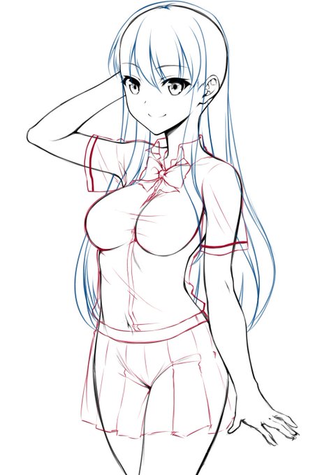 同人CG集のキャラデザ試行錯誤中・・・。 