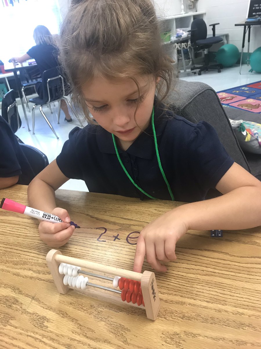 HayaskiKristen's tweet photo. My Firsties are loving their new #rekenreks and of course writing on the table was their favorite! 😂#firstgrade #numbersense #math @GlendaWarren15 @JETurnerSchool https://t.co/japQ8cX1c9
