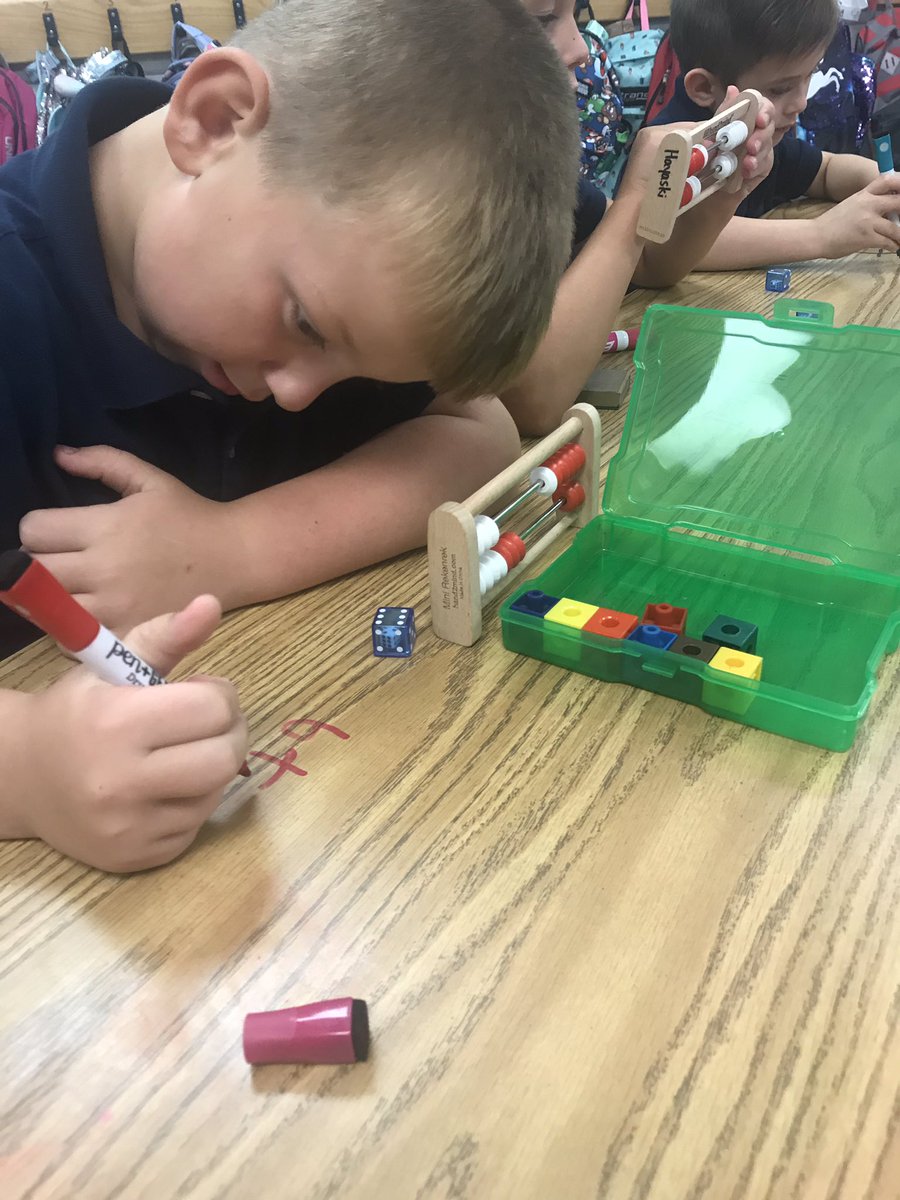 HayaskiKristen's tweet photo. My Firsties are loving their new #rekenreks and of course writing on the table was their favorite! 😂#firstgrade #numbersense #math @GlendaWarren15 @JETurnerSchool https://t.co/japQ8cX1c9