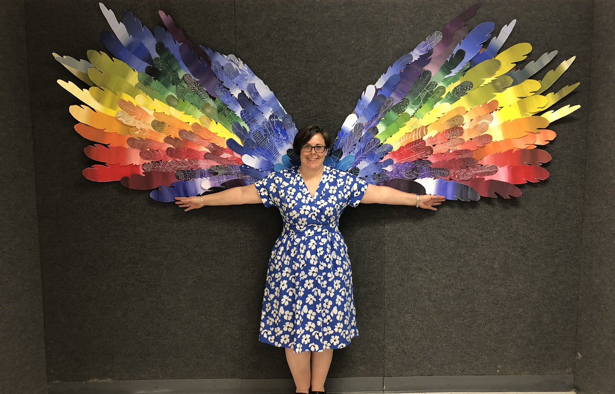 sarahpjustice's tweet photo. First day of school gives you wings to fly! 
#tcsyes #FirstdayTCS @mowprincess @RHS_Art https://t.co/0V2rnm3I4C