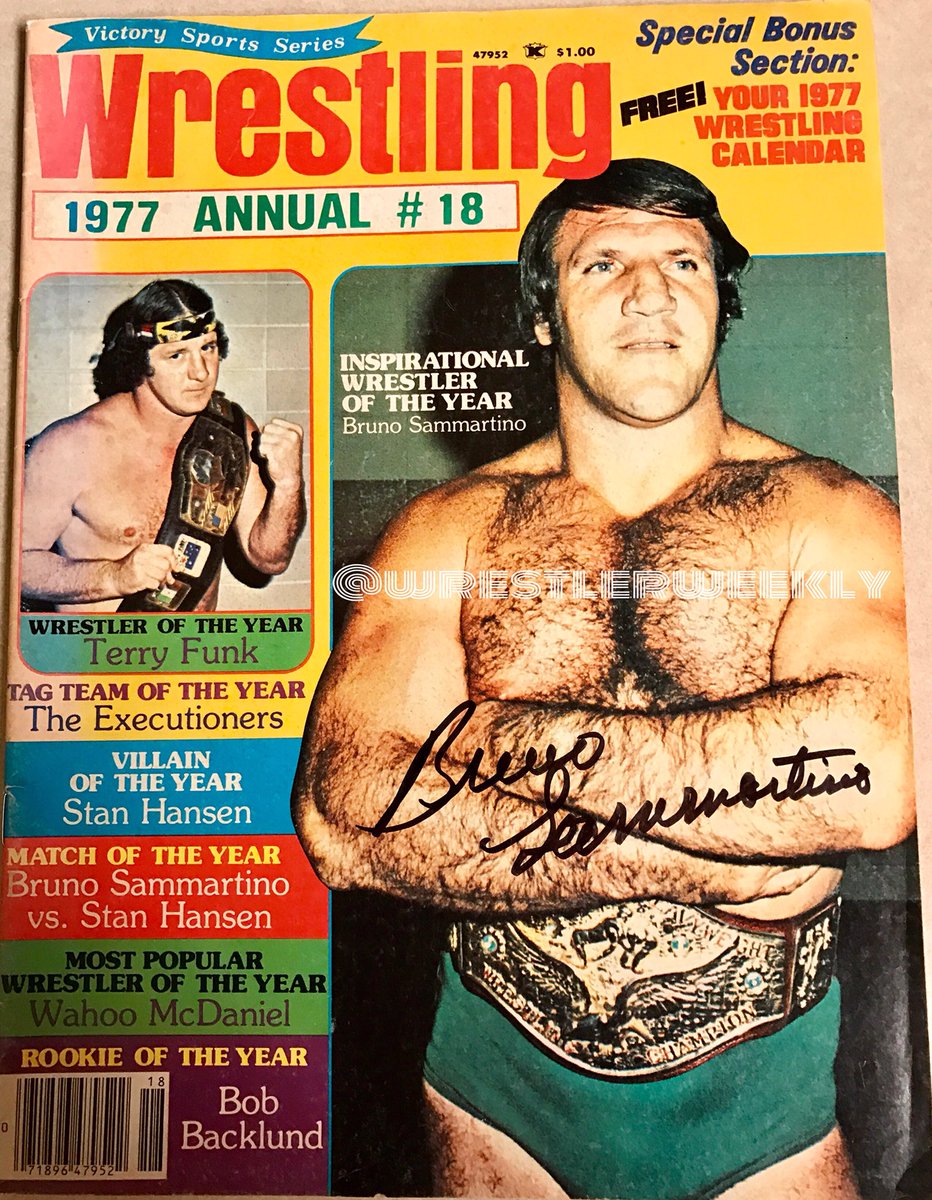 wrestlerweekly's tweet photo. WRESTLER WEEKLY #20YearProject! THIS WEEK we focus on the WORLD CHAMPIONS from August 1968 #WWWF #BrunoSammartino vs #WWF August 1988 #MachoMan #RandySavage RANK these WWWF/WWF Champs from 20 years apart! WHO WAS YOUR FAVORITE? #WWE https://t.co/xqAvnf3BC8