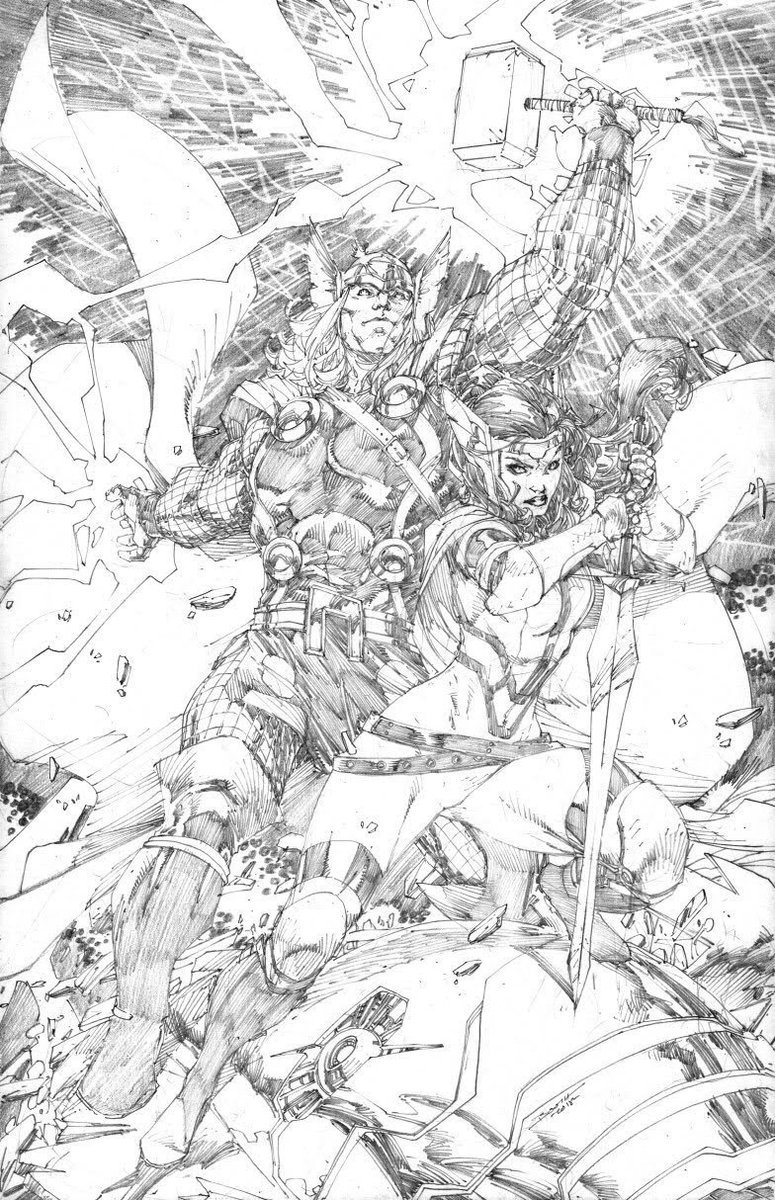 RT @theaginggeek: Thor and Lady Sif by @Demonpuppy 
#Thor https://t.co/aGCaPZtZ08
