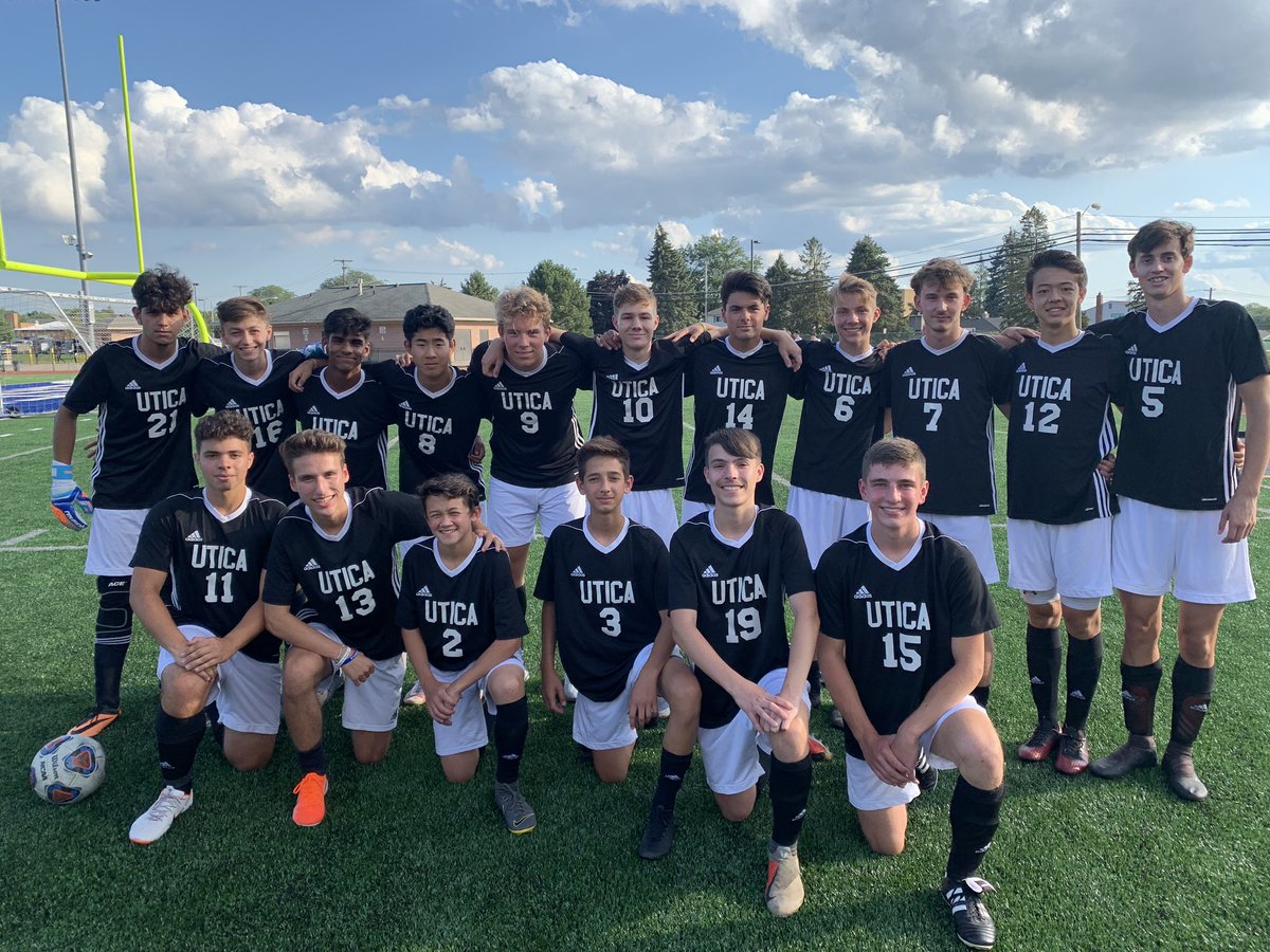 UticaHighSoccer's tweet photo. Utica 5 ND Prep 0
Jack Mahoney (2) Abai Daniel (2) and Sam Gegaj score for the Chieftains! Luka Jalics, Jonathan Russell, and Josh loCricchio earn assists. Ramiz Wardi with the clean sheet. Go Chiefs! https://t.co/lj1NekhmRP