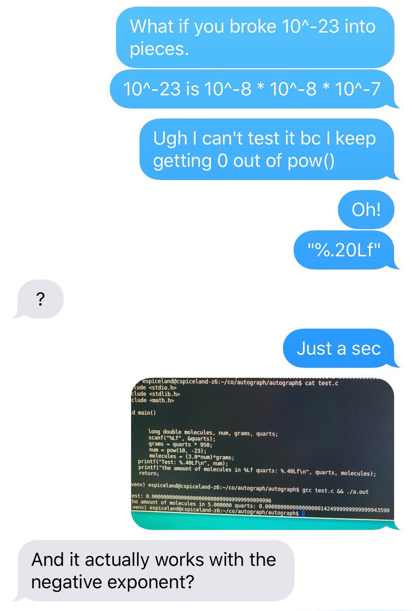 ErinIshimoticha's tweet image. Today my 14yo daughter and I troubleshot her C homework and fixed an overflow and a printf formatting error. I'm so proud of her! 😍 #GirlsWhoCode #NativesInTech