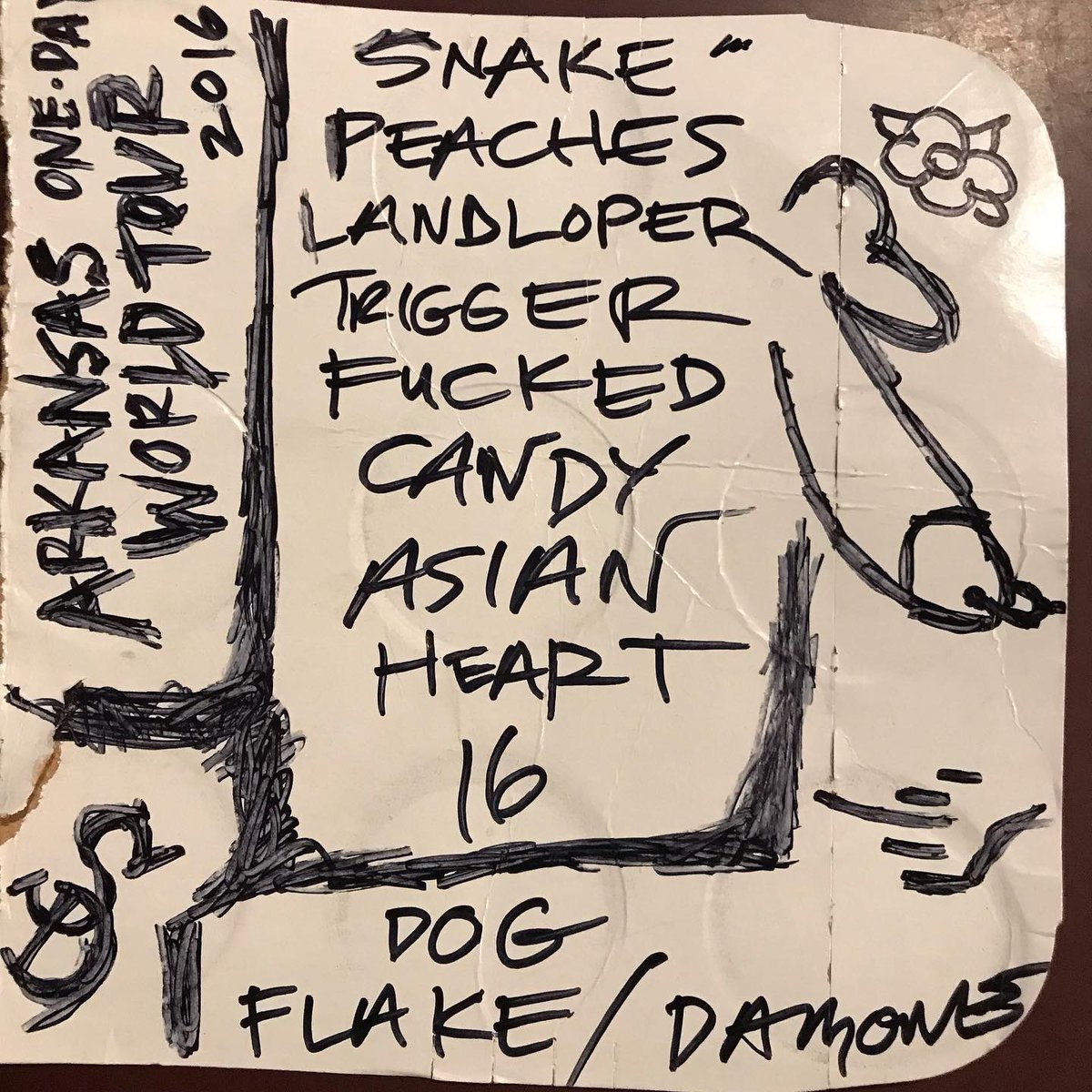 16theband's tweet photo. Set list 2019 https://t.co/nerKErnobe