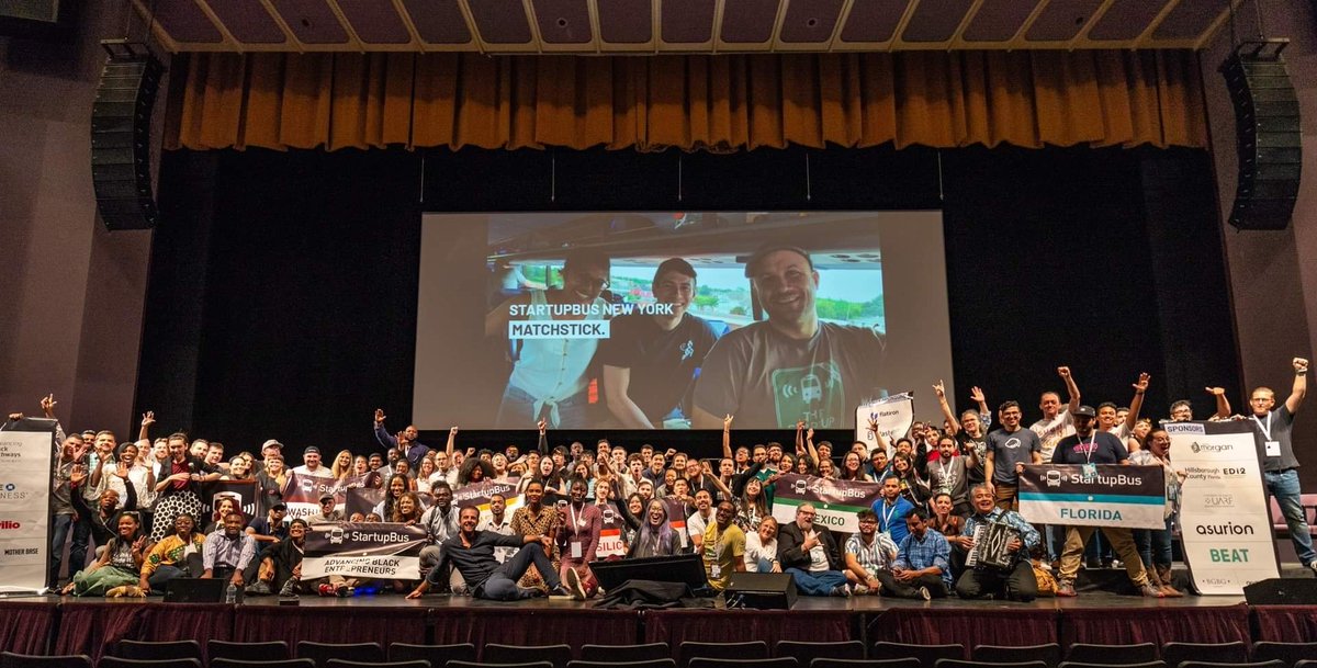 TheStartupBus's tweet photo. Happy #WorldEntrepreneursDay! Cheers to all 2000+ Buspreneurs from our past 10 years who dared to build their #DreamStartup and survived our 5-day rite of passage to the tech industry.

Sign up for the latest news on our next events at https://t.co/WWSbyubpMk 👩‍✈️🚍👨‍✈️ https://t.co/muRQ59NJEp