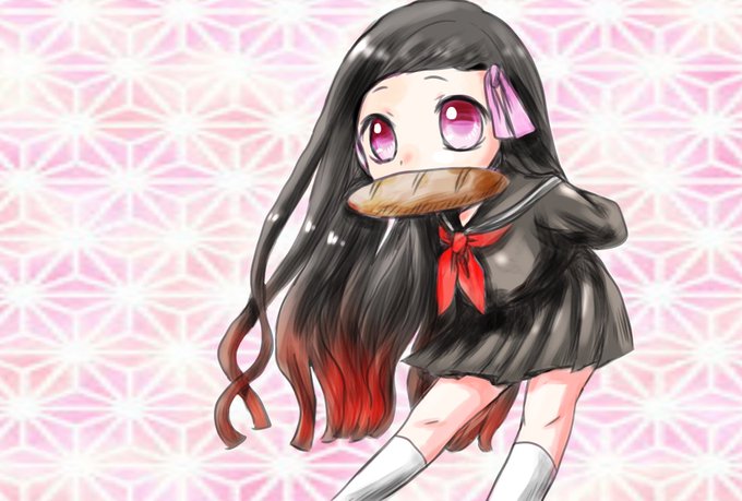 タニノ竜さんがTwitterに投稿した竈門禰豆子(鬼滅の刃)のイラスト。