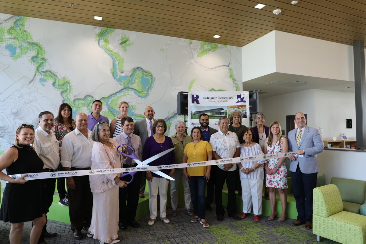 SanMarcosCISD's tweet photo. Rodriguez Elementary is officially open for the 19-20 school year! SMCISD would like to thank the San Marcos Community for supporting A School Built for YOU. Rodriguez was named after three San Marcos educators: Solia Rodriguez, Dr. Carlos Rodriguez, &amp; Velia Rodriguez Cavazos. https://t.co/DwaHqm8DVc
