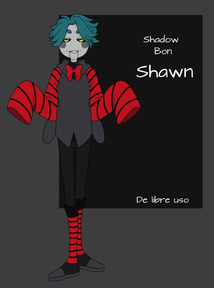 DewTeardrops's tweet photo. #ShadowsDeLibreUso 
Os traemos (Dibujado por @KrishnaIsa )
A Shawn, Headcanon de Shadow Bon.

Este Shadow es algo misterioso, aunque también más calmado. Es el que mas Dudas le mete a Bon en la cabeza y lo atormenta con ellas.

Usalo sin miedo :D

#FNAFHS #FHS #ShadowBon #Bon https://t.co/eHUJqGgbGb