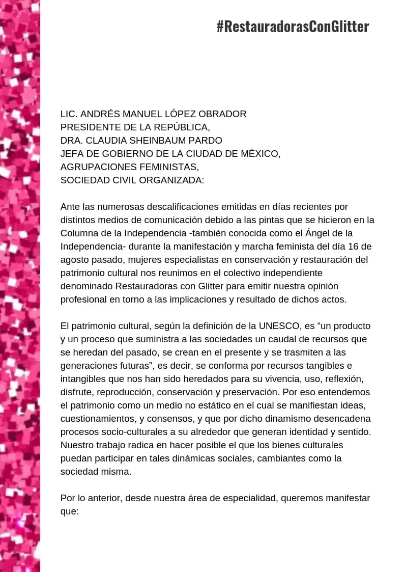 Restauradoras con Glitter tweet media