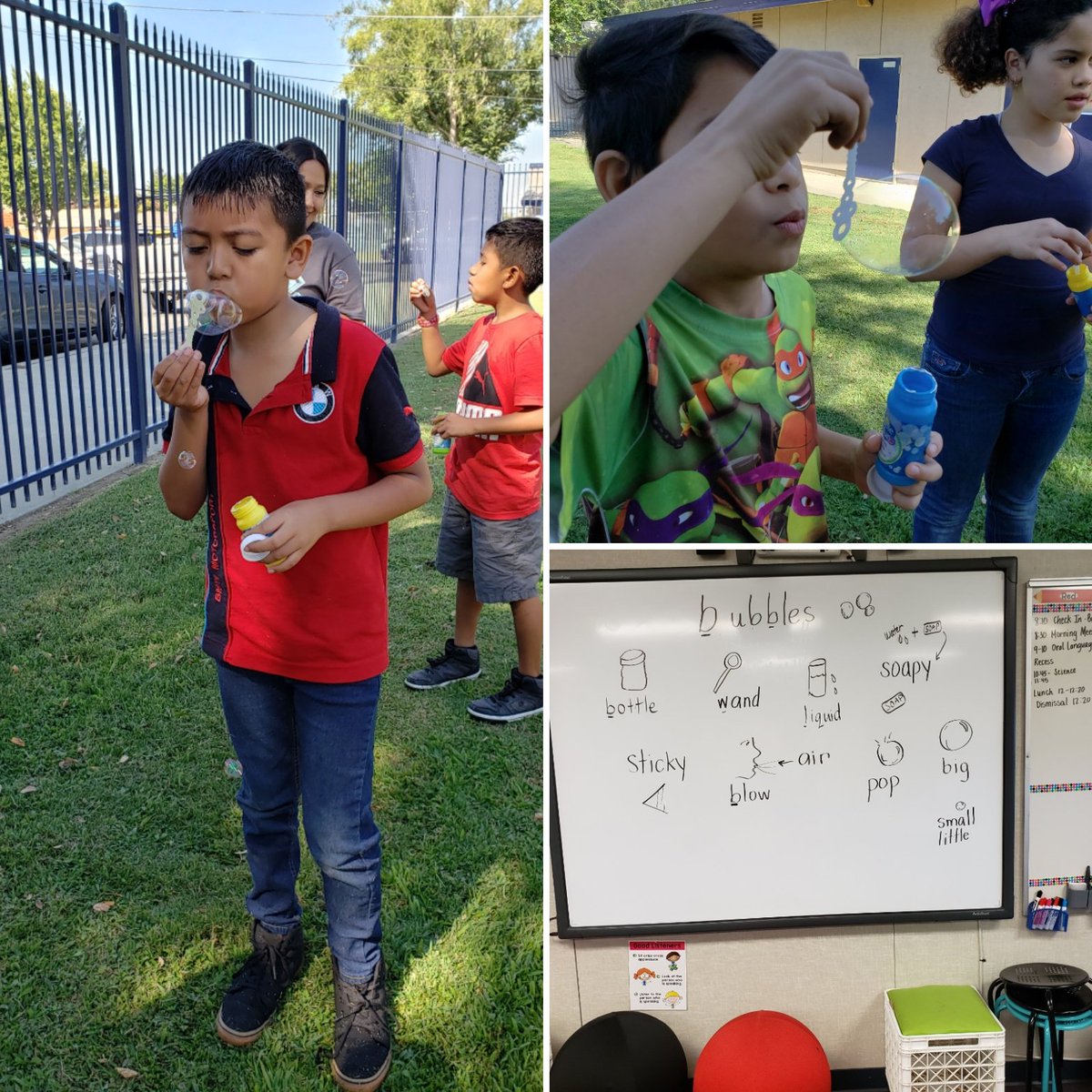 LoveMsOrtega's tweet photo. Room 104 is "Bubbling" with fun!We are learning English with BUBBLES!
#mynewcomersrock #blowbubbles #gardenelementaryk6 https://t.co/eXNjK6Jq74
