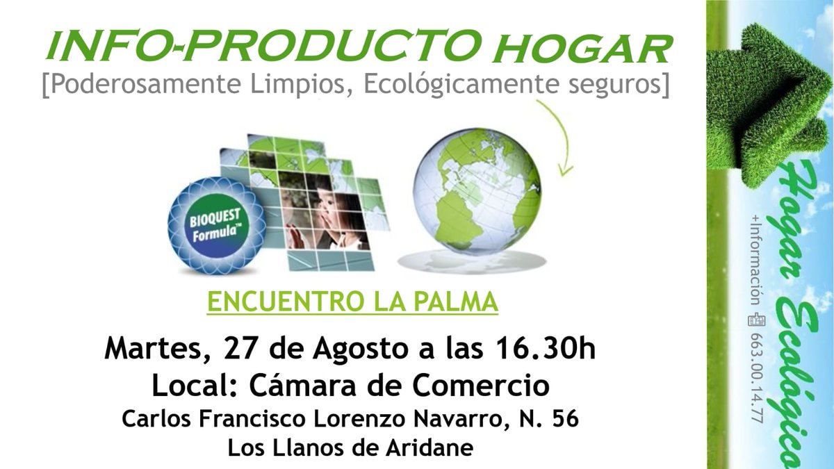 321avanza's tweet photo. Nuevo encuentro para emprendedores. Esta vez hablaremos de los beneficios de crear un #negocio enfocado al cuidado del #hogar 🏡 y el medio ambiente.
Conoce los beneficios confirma tu asistencia contactando al teléfono 📱 663001477. 
 #emprender #LaPalma #SantaCruzdeLaPalma https://t.co/O1RQMHttzw