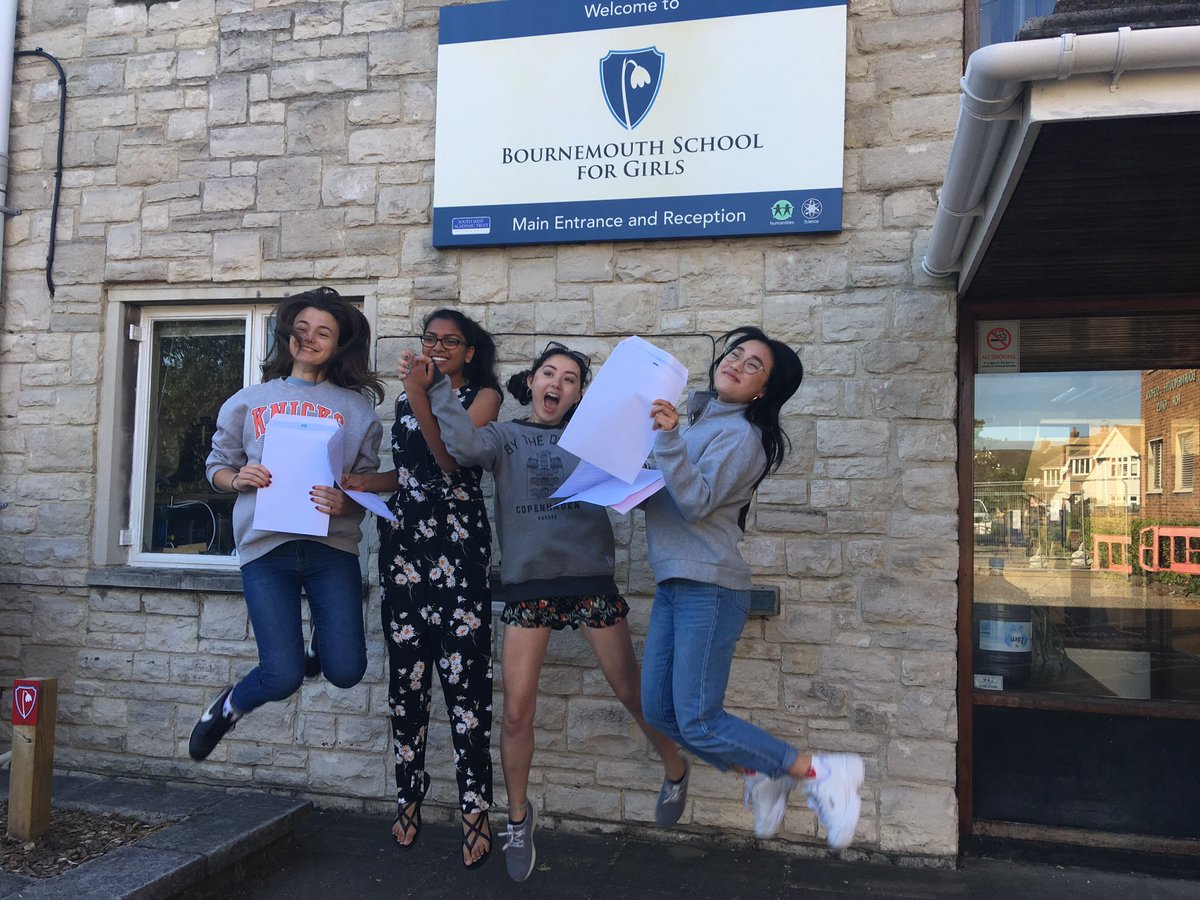 EmmaDailyEcho's tweet photo. Celebrations at Bournemouth School for Girls this morning on #gcseresultsday2019 @Bournemouthecho @BSGupdate https://t.co/O1tvKLUtFK