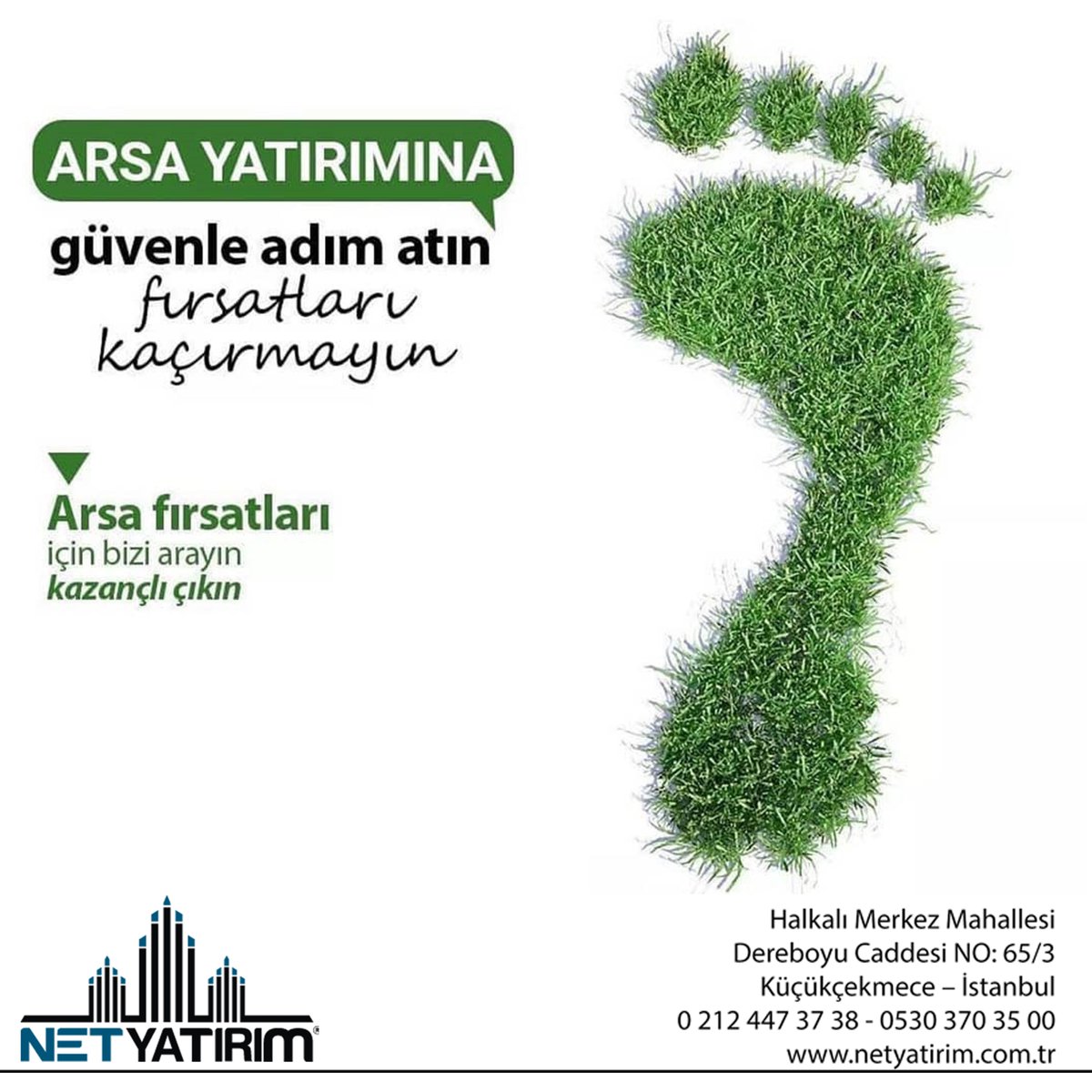 Ne dolar ne altın!
Arsa fiyatları için bizi arayın kazançlı çıkın!
#arsa
#yatirim
netyatirim.com.tr