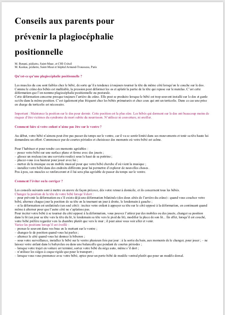 Molinier_osteo's tweet photo. @KineMeuh @RV_Physio Sinon les ostéos qui ne se prennent pas pour des Chamans évaluent les amplitudes de rotation cervicale, si nécessaire apprennent aux parents à stimuler une direction (en s’aidant éventuellement de la succion), et transmettent les conseils des pédiatres. 😉 https://t.co/02ffvHv11m