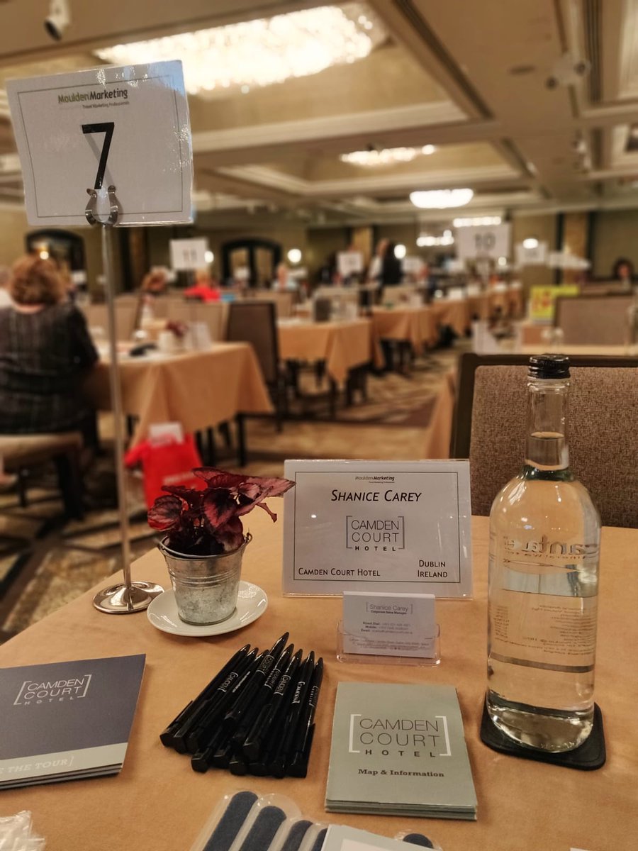 Olivia26975's tweet photo. Good morning from London. 👋
Our Corporate Sales Manager, Shanice Carey, is all set up in @JumeirahCT for a busy day of appointments, presentations, and networking at @MouldenMktg's Destination Showcase. 
#CamdenCourtHotel #MouldenMarketing  #eventprofs https://t.co/sxOZhHqWut