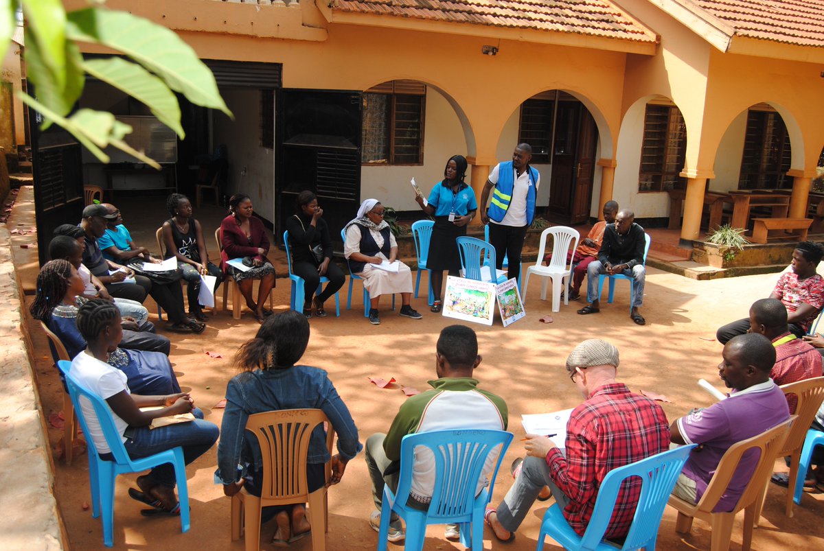 InterAidUganda's tweet photo. The SGBV awareness campaigns still continue to challenge violence against men,boys,women and girls. The campaign took place in Bondeko and the objective was to inspire community members to prevent and respond to sexual and gender based violence by using the SASA methodology. https://t.co/zf3N5Trgj0